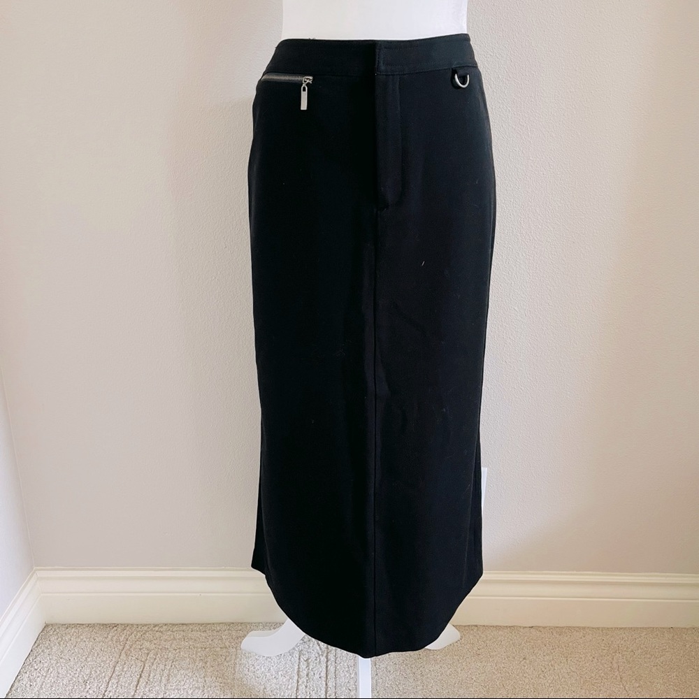 🌹 Rafaella Solid Black Pencil Skirt Size 8